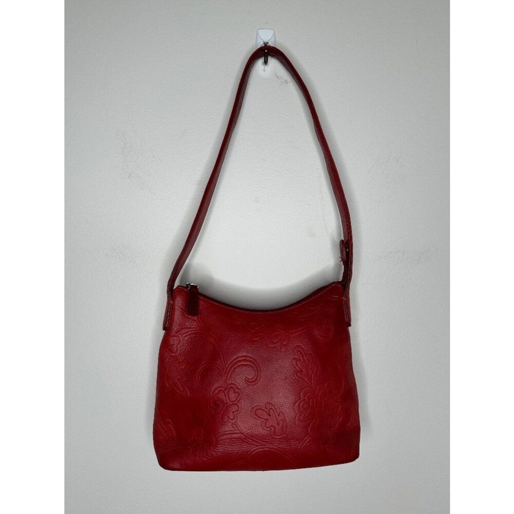 Fossil Women's Red Leather Shoulder Bag Handbag